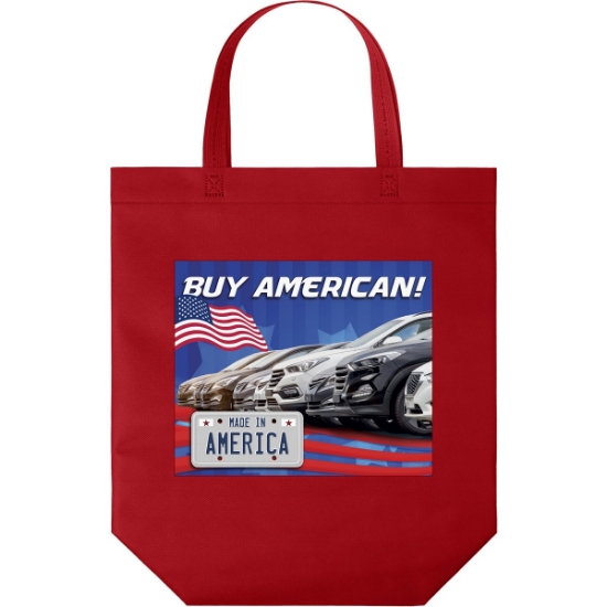 Custom Patriot™- USA Made Non-Woven Tote - ColorVista with Logo CV30USM1817