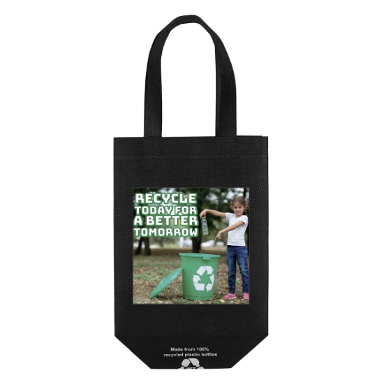 Custom Lake™- R-PET Non-Woven Totes - ColorVista with Logo CV31RPN0810