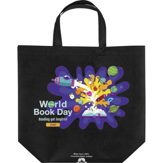 Custom Sea™- R-PET Non-Woven Totes - ColorVista with Logo CV31RPN1612