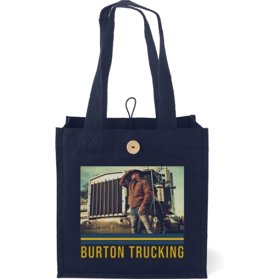 Custom Aurora™- Cotton Tote - ColorVista with Logo CV80COT1313