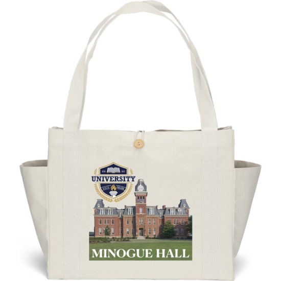 Custom Sandford™- Deluxe Canvas Tote - ColorVista with Logo CV80COT1815