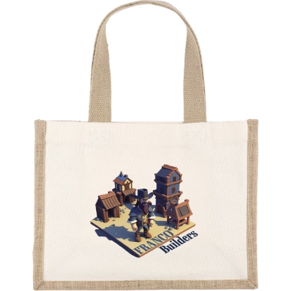 Custom Reyna™- Natural Tote - ColorVista with Logo CV81COJ1209