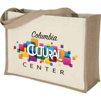 Custom Josephine™- Natural Tote - ColorVista with Logo CV81COJ1712