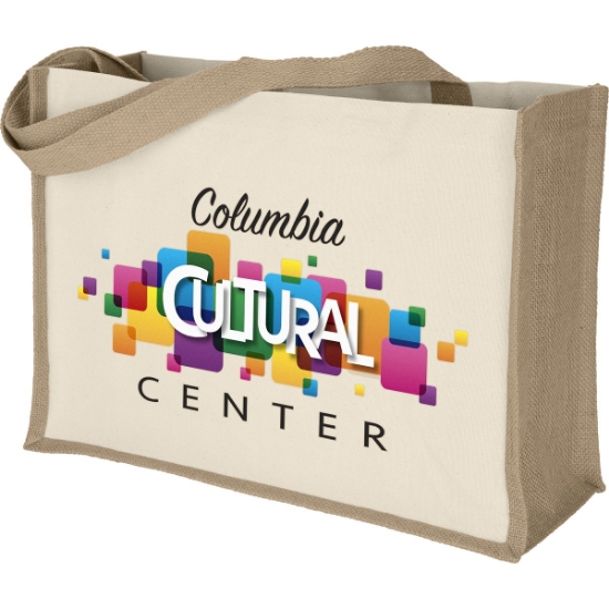 Custom Josephine™- Natural Tote - ColorVista with Logo CV81COJ1712