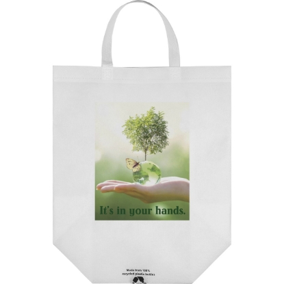 Custom Ocean™- R-PET Non-Woven Totes - Sublimation with Logo DS31RPN1515