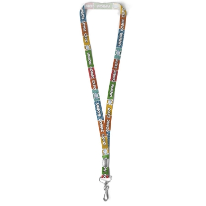Custom 5/8 Bridal Satin Lanyard - Sublimation with Logo DS50RIL5822