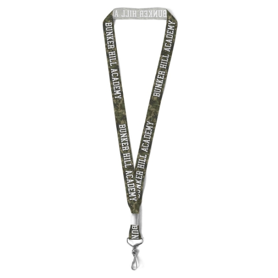 Custom 7/8 Bridal Satin Lanyard - Sublimation with Logo DS50RIL7822