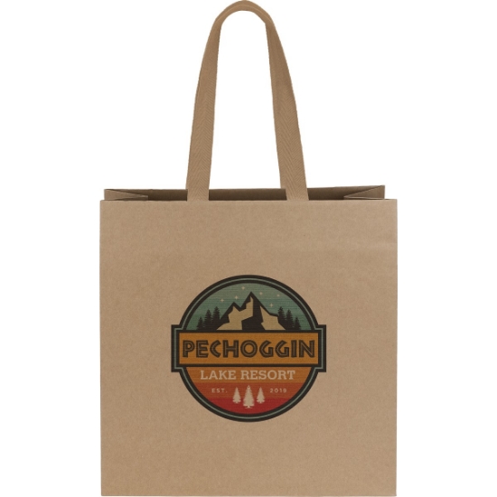 Promotional Tuscan™- Eco Kraft-Brown Laminated Eurotote - Dynamic Color with Logo DY11ECM1414