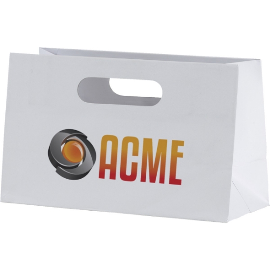 Promotional Mia™ - Boutique Die Cut Handle Tote Bag - Dynamic Color with Logo DY13BOU1006