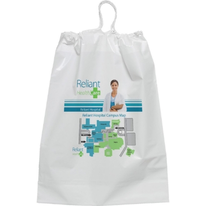 Custom Cotton Draw Bag - 12W x 16H x 4 - Dynamic Color with Logo DY20COD1216