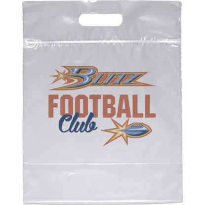 Promotional Zip-Close Die Cut Handle Bag - Dynamic Color with Logo DY20DIC1212
