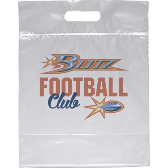 Promotional Zip-Close Die Cut Handle Bag - Dynamic Color with Logo DY20DIC1212