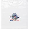 Promotional Die Cut Handle Bag - 22W x 24H x 5 - Dynamic Color White DY20DIC2224