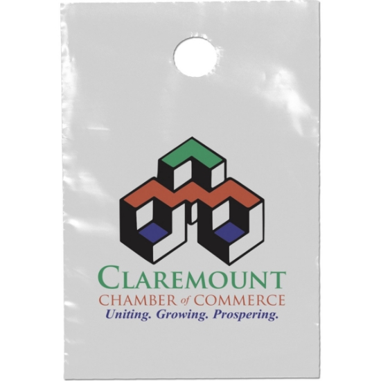 Promotional 9 1/2W x 14H - Doorknob Bag - Dynamic Color with Logo DY20DOO0914