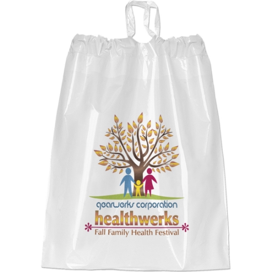 Promotional Poly-Draw Bag - 9 1/2W x 12H - Dynamic Color with Logo DY20POD0912