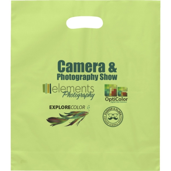 Promotional Rose™- Frosted Brite Die Cut Handle - Dynamic Color with Logo DY21FRD1518