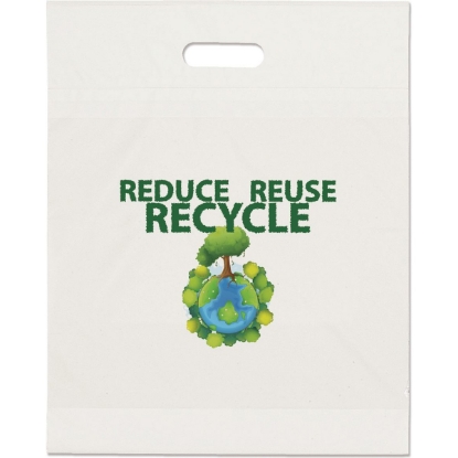 Promotional Eco Die Cut Handle Bag - 15W x 19H x 3 - Dynamic Color with Logo DY23ECD1519