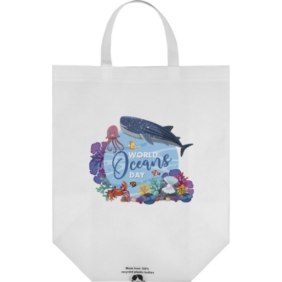 Custom Ocean™- R-PET Non-Woven Totes - Dynamic Color with Logo DY31RPN1515