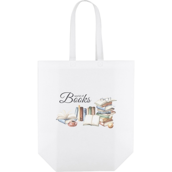 Custom Opal - Laminated Non-Woven Totes - Dynamic Color with Logo DY32LAN1514