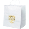 Promotional Brute - White Shopper - Foil Print with Logo FP10WHS1415