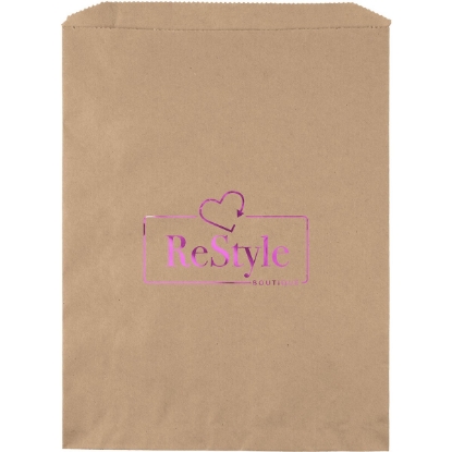 Promotional 10W x 13H Merchandise Bag - Foil Print with Logo FP11MEB1013