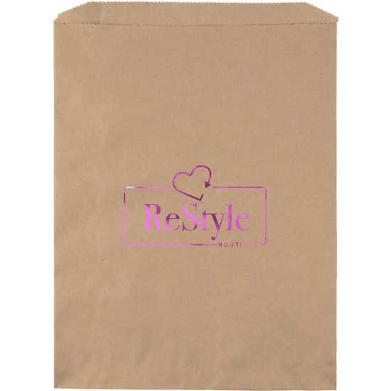 Promotional 10W x 13H Merchandise Bag - Foil Print with Logo FP11MEB1013