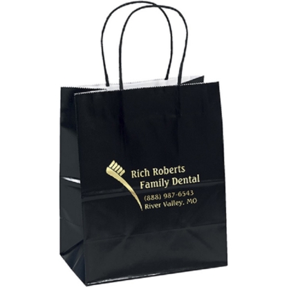 Promotional Amanda™- Gloss Shopper - Foil Print with Logo FP12GLS0709
