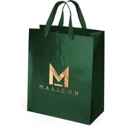 Promotional Emerald™- Gloss Eurotote - Foil Print with Logo FP14GLE1012