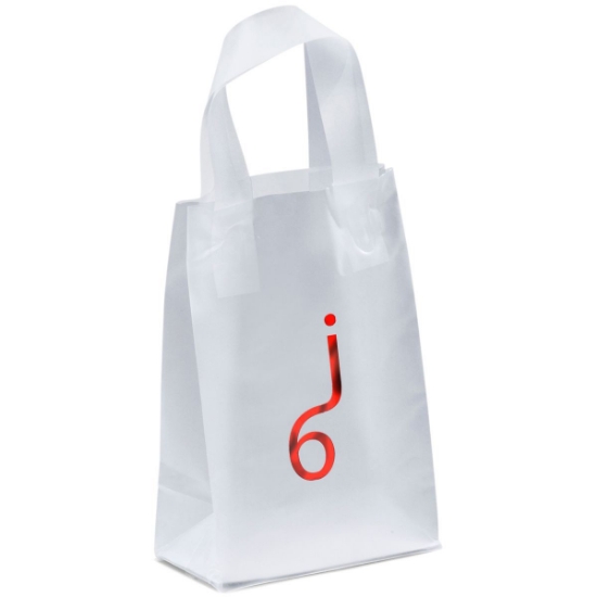 Promotional Pluto - Frosted Shopper - Foil Print with Logo FP21FRS0508