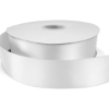 Promotional 1½ Bridal Satin Ribbon - 25yd Roll - Foil Print White FP50BRR1525
