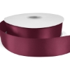 Promotional 1½ Bridal Satin Ribbon - 25yd Roll - Foil Print Red FP50BRR1525