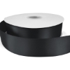 Promotional 1½ Bridal Satin Ribbon - 50yd Roll - Foil Print Black FP50BRR1550