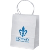Promotional Pup - White Shopper - Flexo Ink Print Kraft White FX10WHS0508