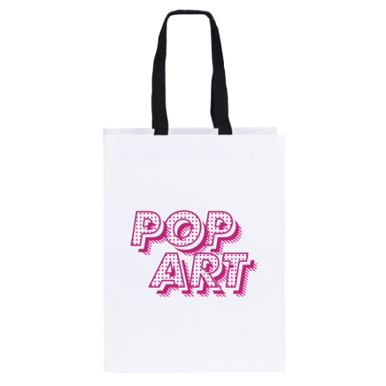 Promotional Cedar - Woven Handle White Eurotote - Flexo Ink Print with Logo FX10WOH1013