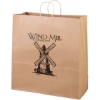 Promotional Eco Duke - Kraft-Brown Shopper - Flexo Ink Print with Logo FX11ECS1818