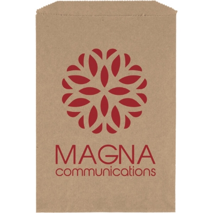 Promotional 7 1/2W x 10 1/2H Merchandise Bag - Flexo Ink Print with Logo FX11MEB0710