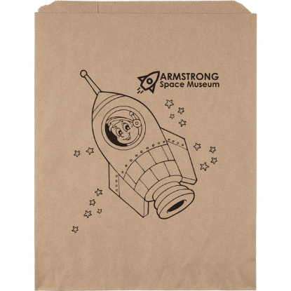 Promotional 12W x 15H Merchandise Bag - Flexo Ink Print with Logo FX11MEB1215