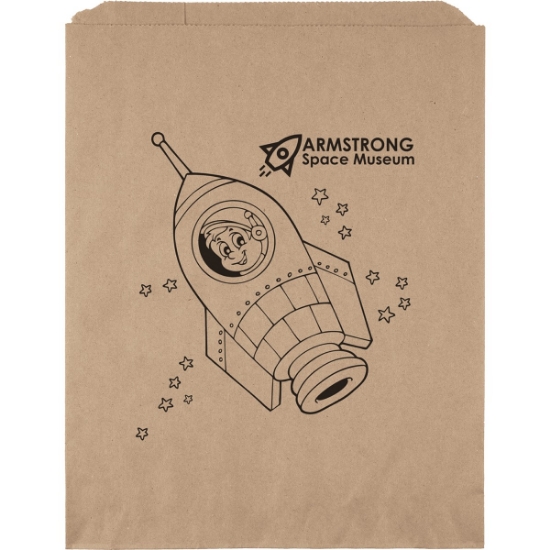 Promotional 12W x 15H Merchandise Bag - Flexo Ink Print with Logo FX11MEB1215