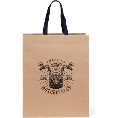 Promotional Eco Teak - Woven Handle Eurotote - Flexo Ink Print with Logo FX11WOH1316