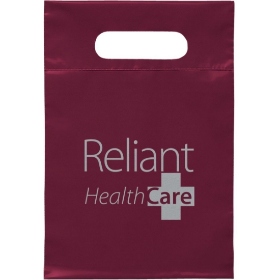 Promotional Die Cut Handle Bag - 7W x 10 1/2H - Flexo Ink Print with Logo FX20DIC0710