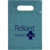 Promotional Die Cut Handle Bag - 7W x 10 1/2H - Flexo Ink Print Teal Blue FX20DIC0710