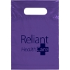 Promotional Die Cut Handle Bag - 7W x 10 1/2H - Flexo Ink Print Grape Purple FX20DIC0710
