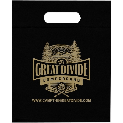 Promotional Die Cut Handle Bag - 9 1/2W x 12H - Flexo Ink Print with Logo FX20DIC0912