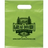 Promotional Die Cut Handle Bag - 9 1/2W x 12H - Flexo Ink Print Lime Green FX20DIC0912