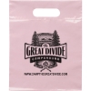 Promotional Die Cut Handle Bag - 9 1/2W x 12H - Flexo Ink Print Pink FX20DIC0912