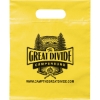 Promotional Die Cut Handle Bag - 9 1/2W x 12H - Flexo Ink Print Yellow FX20DIC0912