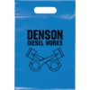 Promotional Die Cut Handle Bag - 9 1/2W x 14H - Flexo Ink Print Brite Blue FX20DIC0914