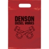 Promotional Die Cut Handle Bag - 9 1/2W x 14H - Flexo Ink Print Red FX20DIC0914