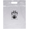 Promotional Zip-Close Die Cut Handle Bag - Flexo Ink Print Clear FX20DIC1212
