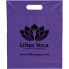 Promotional Die Cut Handle Bag - 12W x 15H x 3 - Flexo Ink Print Grape Purple FX20DIC1215
